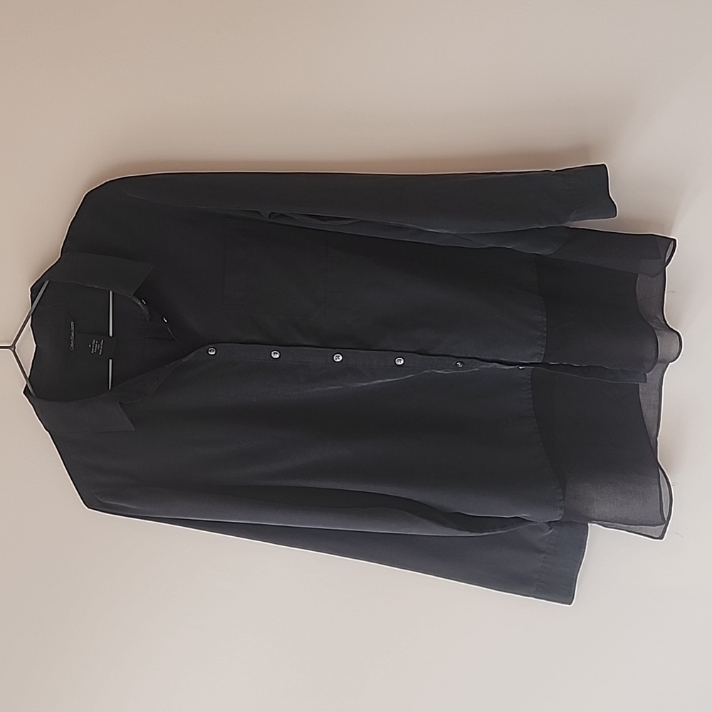 Calvin Klein Jeans Black Casual Button-Down Shirt 🐈‍⬛👑